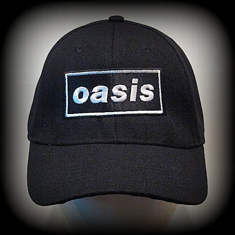 OASIS -  -  Embroidered rock baseball caps with Velcro back. One size fits all
